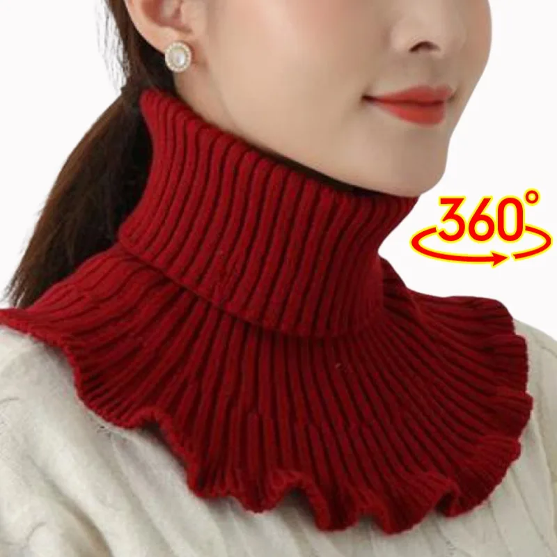 Warm Knitted Fake Collar Woolen Women Turtleneck Knitted False Fake Collar Detachable Neck Scarf Thicken Windproof Fake Collars
Warm Knitted Fake Collar Woolen Women Turtleneck Knitted False Fake Collar Detachable Neck Scarf Thicken Windproof Fake Collars