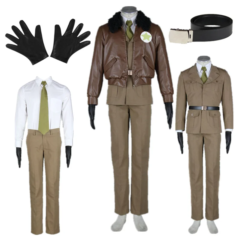 Anime cosplay Axis Powers Hetalia American Brown uniforms Halloween Cosplay Costume Halloween
Anime cosplay Axis Powers Hetalia American Brown uniforms Halloween Cosplay Costume Halloween
