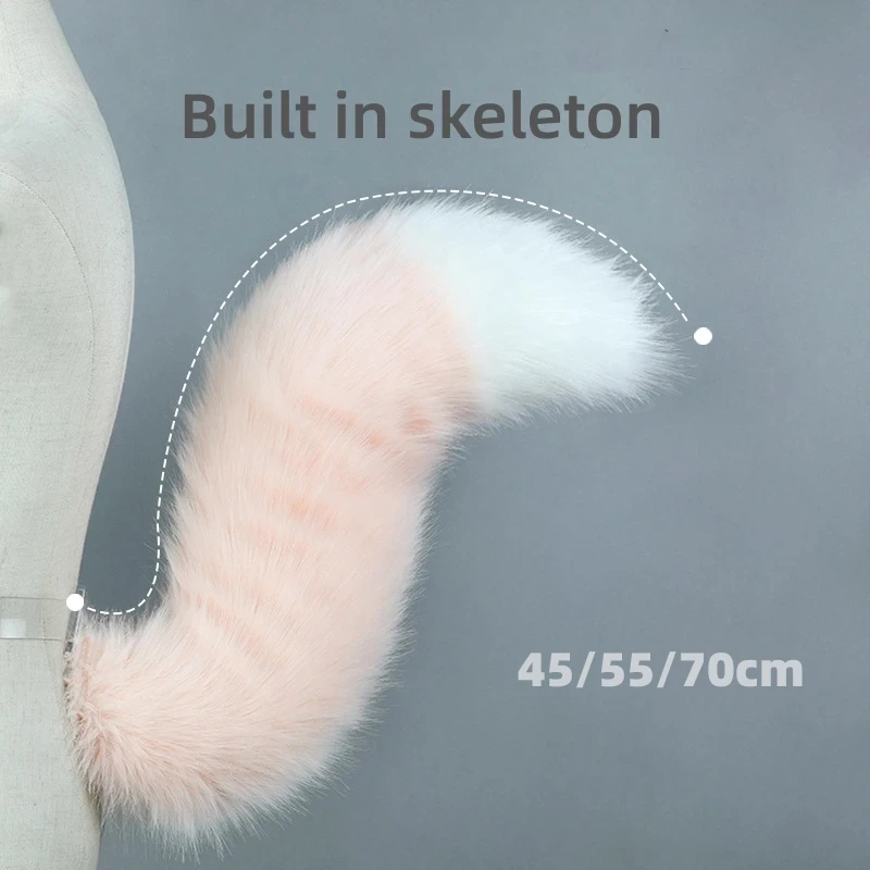 Cosplay Fox Tail Plush Animal Handmade Tail Comic Show Pink Cute Dog Cat Tail Furry Cos Props 44cm/55cm/70cm
Cosplay Fox Tail Plush Animal Handmade Tail Comic Show Pink Cute Dog Cat Tail Furry Cos Props 44cm/55cm/70cm