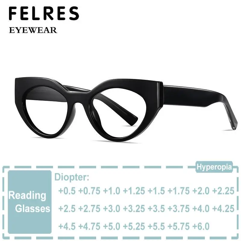 

Fashion Retro Cat Eye Reading Glasses Women Anti Blue Light Computer Glasses Prescription Presbyopia Glasses Optical Magnifier