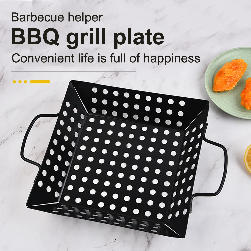 Stainless Steel BBQ Grill Square Grill Barbecue Grill Plate Vegetable Basket BBQ Tool Outdoor Barbecue Vegetable Fish Grill Pan
Stainless Steel BBQ Grill Square Grill Barbecue Grill Plate Vegetable Basket BBQ Tool Outdoor Barbecue Vegetable Fish Grill Pan