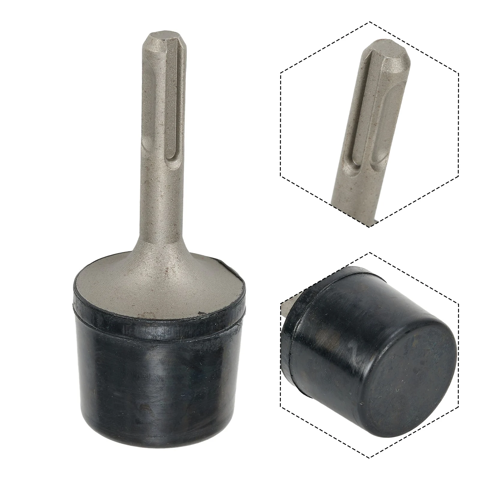 1pc Rubber Impact Electric Hammer 95x36.8mm Gray Black For Automobile Sheet Metal/Iron Sheet Flattening/Tile Bonding Drill Press
1pc Rubber Impact Electric Hammer 95x36.8mm Gray Black For Automobile Sheet Metal/Iron Sheet Flattening/Tile Bonding Drill Press