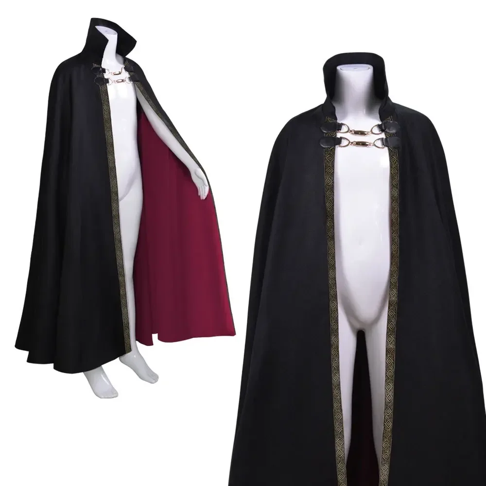 

Halloween Costume for Men Woman Kids Female Girl Boy Adult Death Scary Devil Role Red Black Witch Vampire Long Cape Cloak Hooded