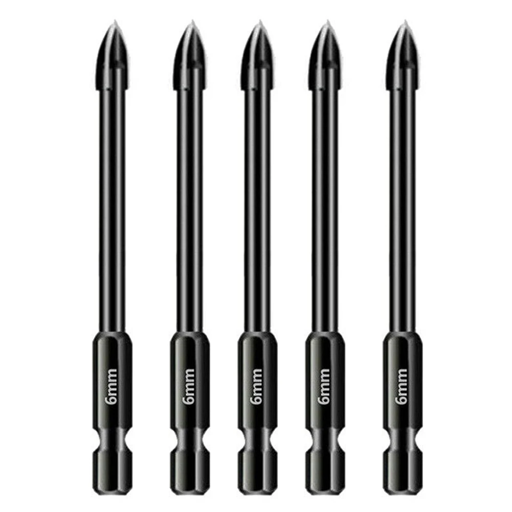 5pcs 6mm Hex Tile Drill Bits Set For Glass Concrete Ceramic Hole Opener Brick Hard Alloy Triangle Bit Tool Boxed Kit Tools Parts
5pcs 6mm Hex Tile Drill Bits Set For Glass Concrete Ceramic Hole Opener Brick Hard Alloy Triangle Bit Tool Boxed Kit Tools Parts