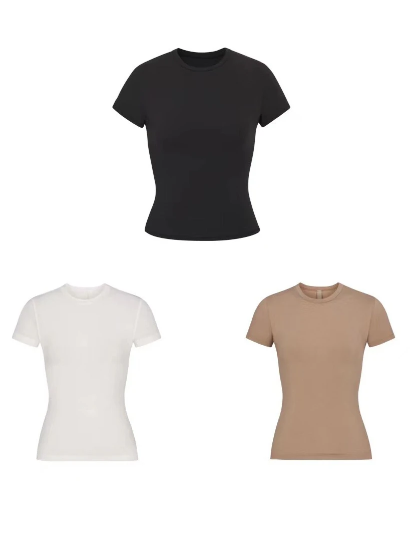 skims Kardashian matching crew-neck short-sleeved stretch tight shoulder tee
skims Kardashian matching crew-neck short-sleeved stretch tight shoulder tee