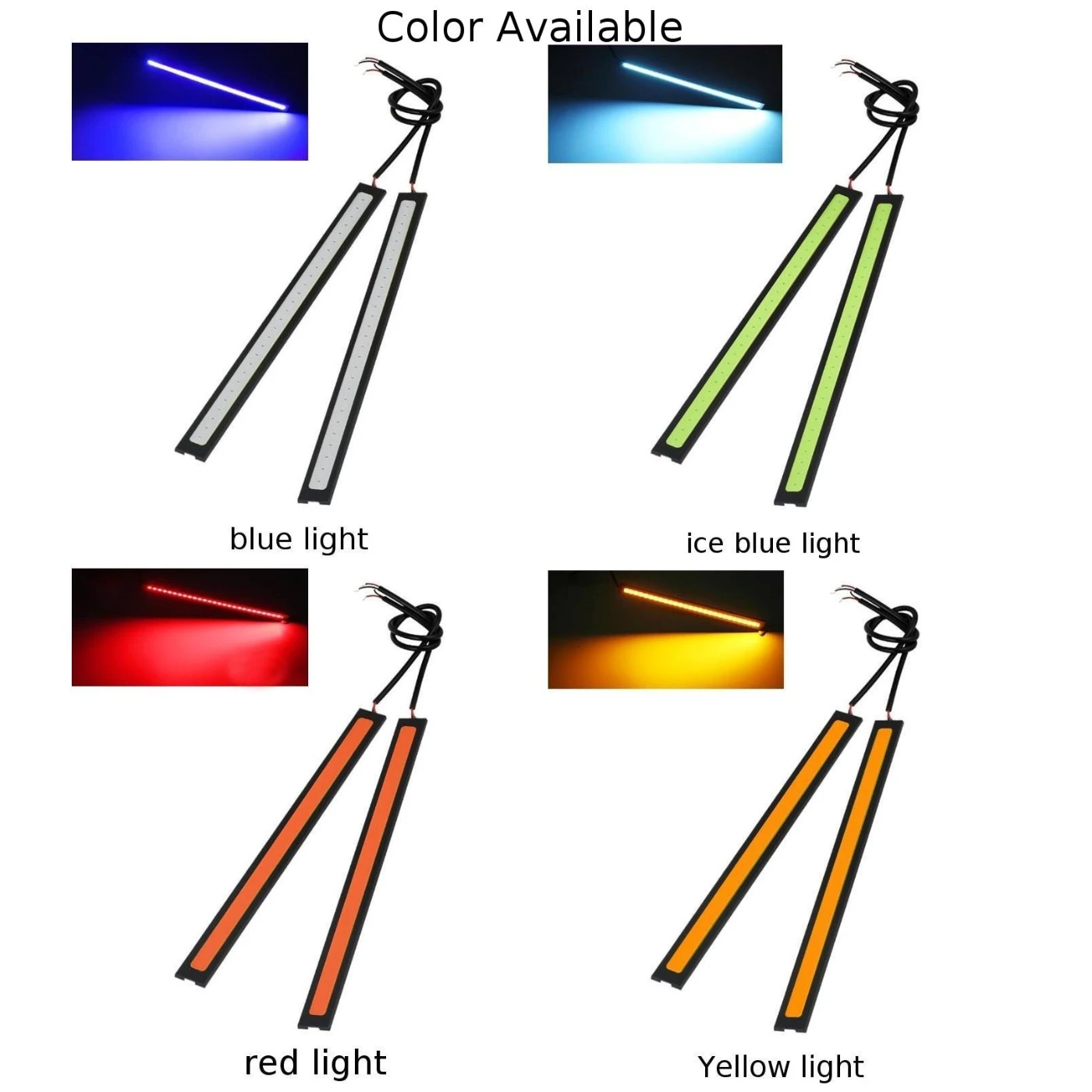 2pcs 12V 17cm Car Super Bright LED Decorative Lights Yellow/red/blue/ice Blue COB Lights DRL Universal Fog Driving Running Lamp
2pcs 12V 17cm Car Super Bright LED Decorative Lights Yellow/red/blue/ice Blue COB Lights DRL Universal Fog Driving Running Lamp