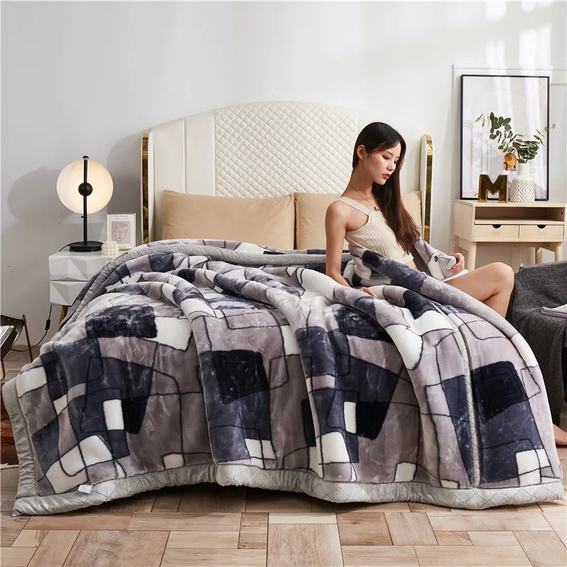 Double Layer Winter Thick Raschel Mink Weighted Blanket For Double Bed Soft Warm Heavy Fluffy Throw Blankets
Double Layer Winter Thick Raschel Mink Weighted Blanket For Double Bed Soft Warm Heavy Fluffy Throw Blankets
