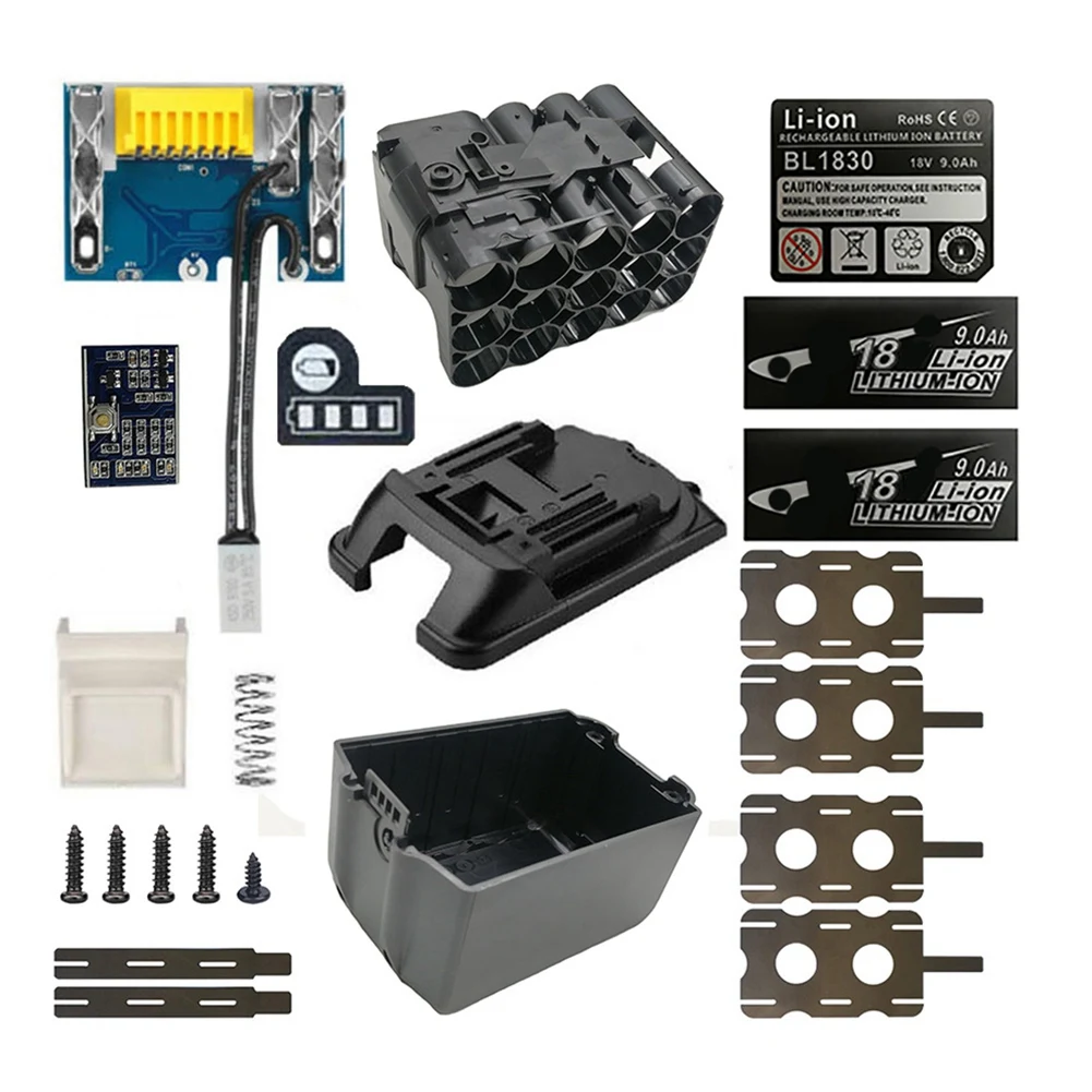 DIY BL1890 Аккумулятор Чехол PCB Защитная плата для зарядки корпус для MAKITA 18V BL1860 9.0Ah с индикатором батареи
DIY BL1890 Аккумулятор Чехол PCB Защитная плата для зарядки корпус для MAKITA 18V BL1860 9.0Ah с индикатором батареи