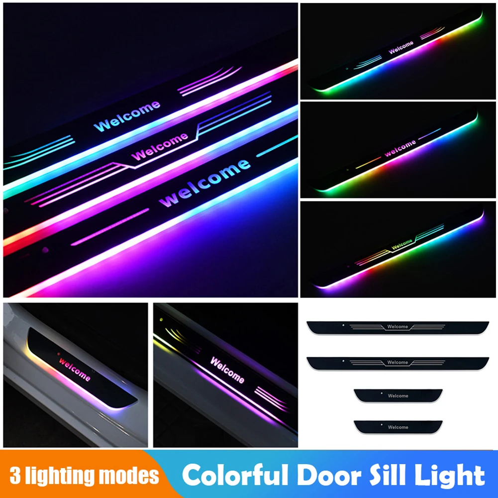 4PCS Car LED Welcome Pedal Light Car Door Illuminated Sill Light USB Rechargeable Welcome Pedal Atmosphere Light Auto Accessorie
4PCS Car LED Welcome Pedal Light Car Door Illuminated Sill Light USB Rechargeable Welcome Pedal Atmosphere Light Auto Accessorie