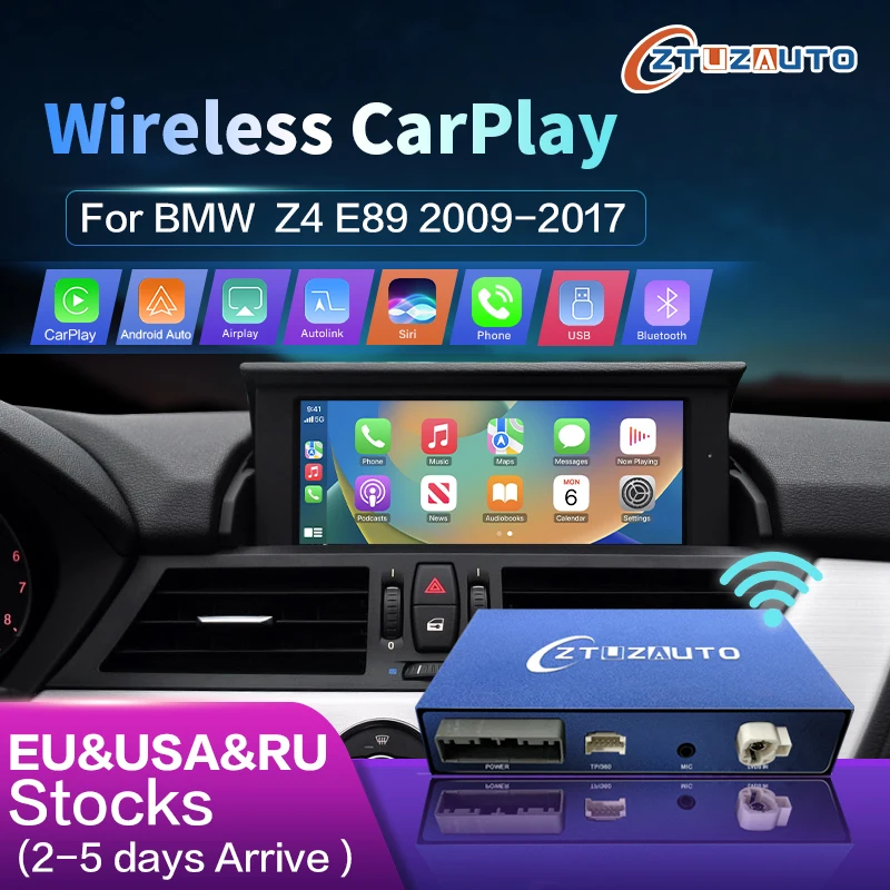 Wireless CarPlay for BMW Z4 E89 2009-2018 ,with Android Auto Mirror Link AirPlay Car Play Navigation Functions
Wireless CarPlay for BMW Z4 E89 2009-2018 ,with Android Auto Mirror Link AirPlay Car Play Navigation Functions