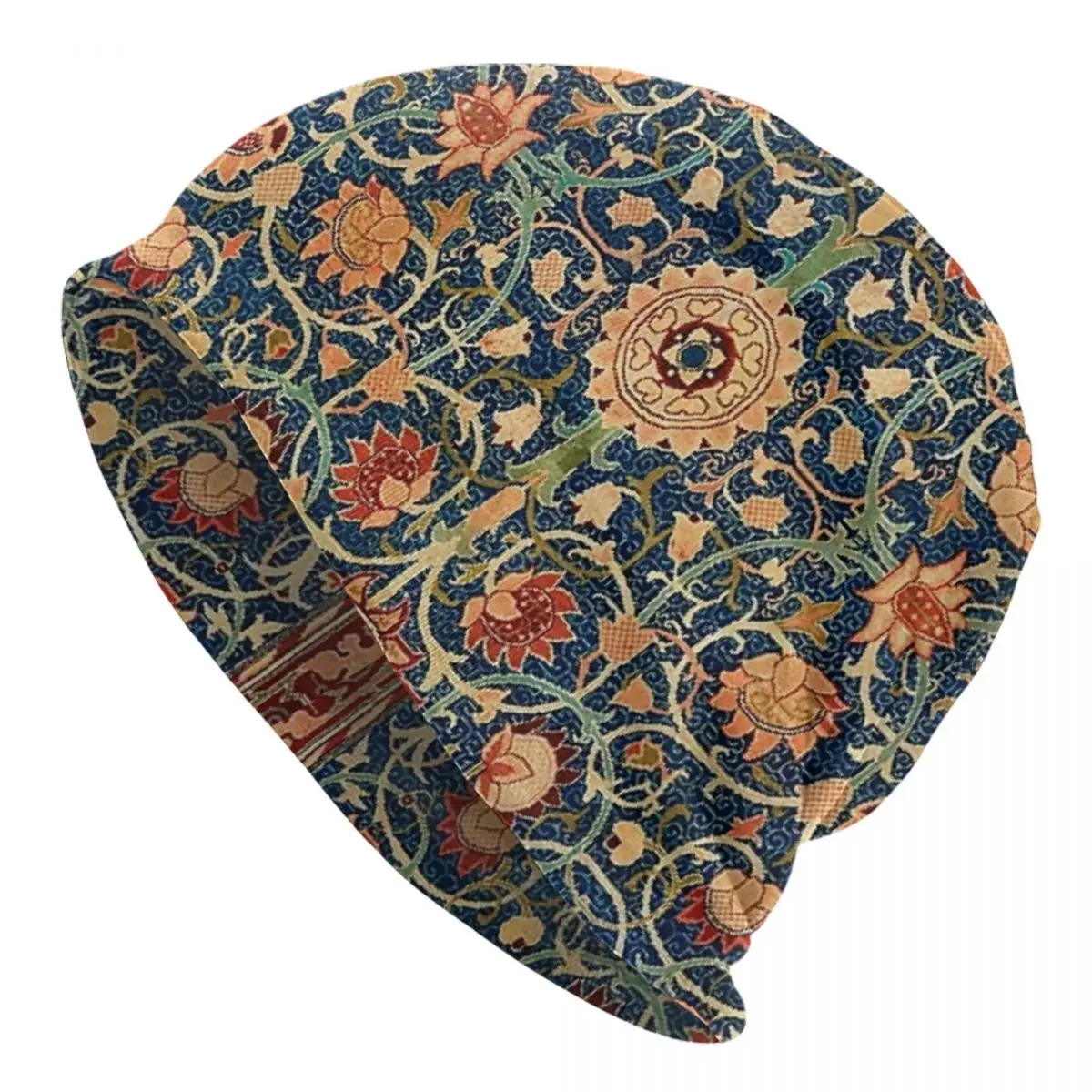 

Bonnet Hats Men Women's Thin Hat William Morris Floral Autumn Spring Warm Cap Hip Hop Skullies Beanies Caps