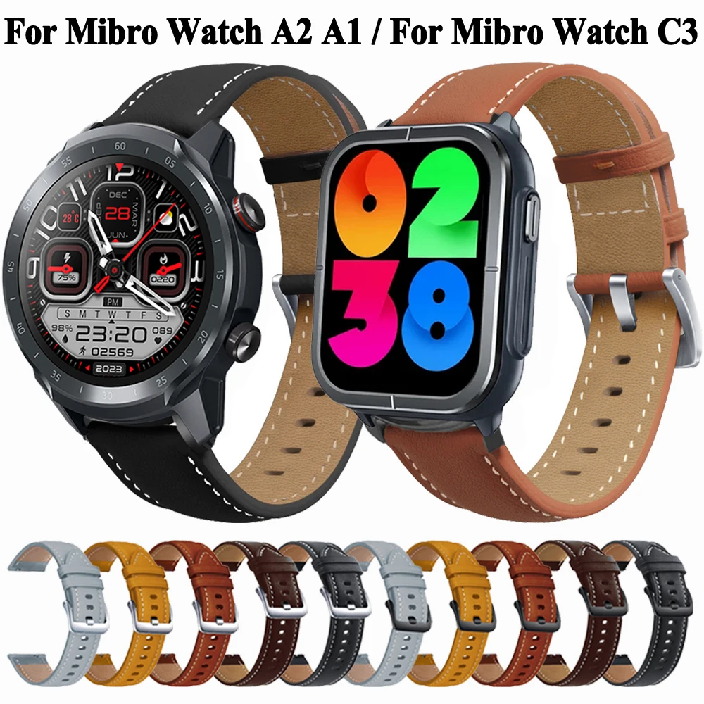 Ремешок для наручных часов, сменный кожаный браслет для Mibro Watch A2 A1 C3 X1, 22 мм
Ремешок для наручных часов, сменный кожаный браслет для Mibro Watch A2 A1 C3 X1, 22 мм