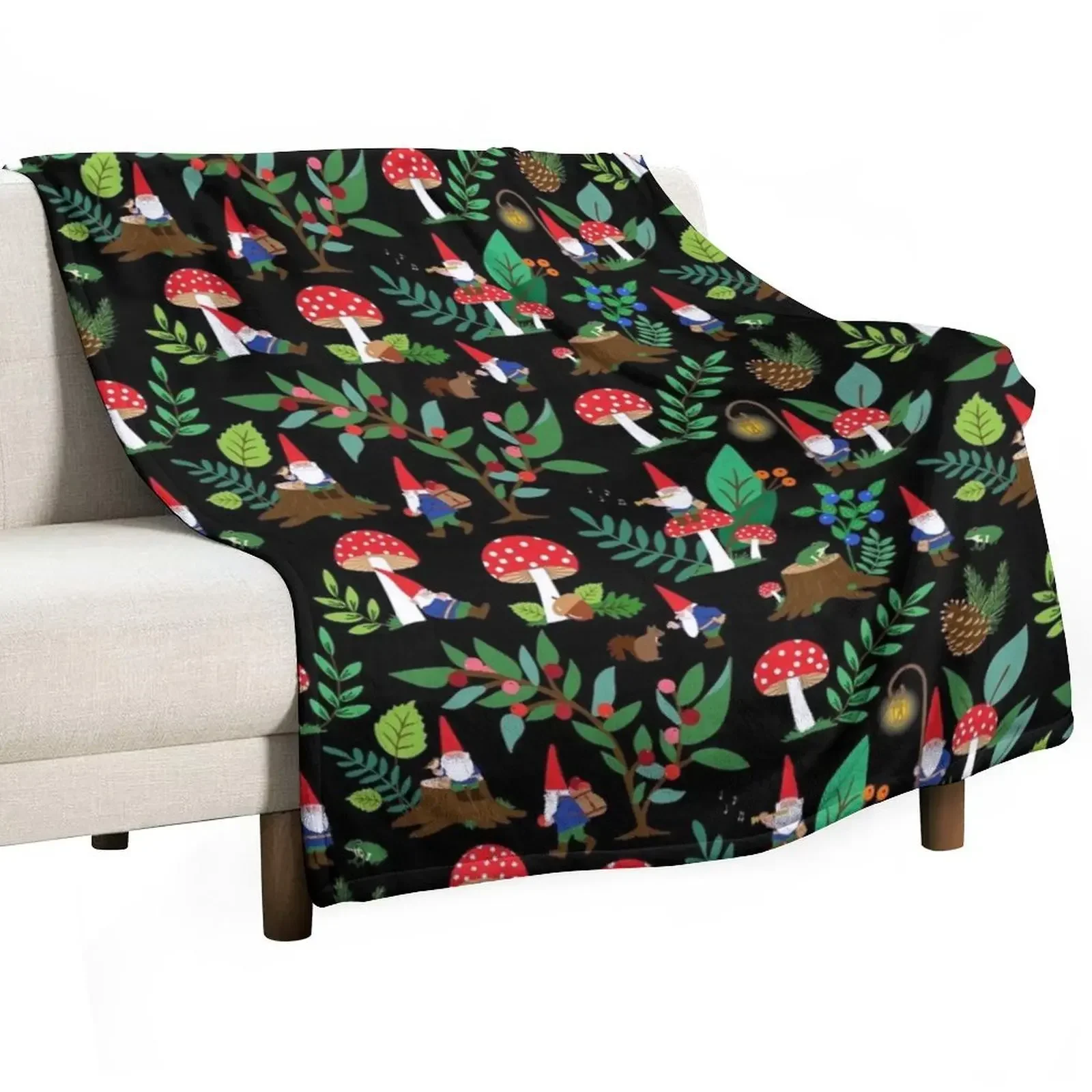 Whimsical gnomes in nature Throw Blanket warm for winter Cute Plaid Beautifuls Blankets
Whimsical gnomes in nature Throw Blanket warm for winter Cute Plaid Beautifuls Blankets