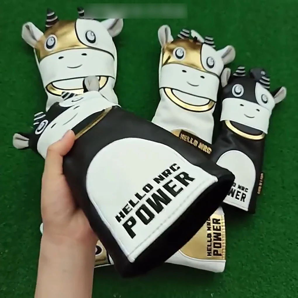 Golf Club Head Covers Cartoon Cow Pattern Water Proofing Sun-proof Thickened Plush Inside Club Protective Cover
Golf Club Head Covers Cartoon Cow Pattern Water Proofing Sun-proof Thickened Plush Inside Club Protective Cover