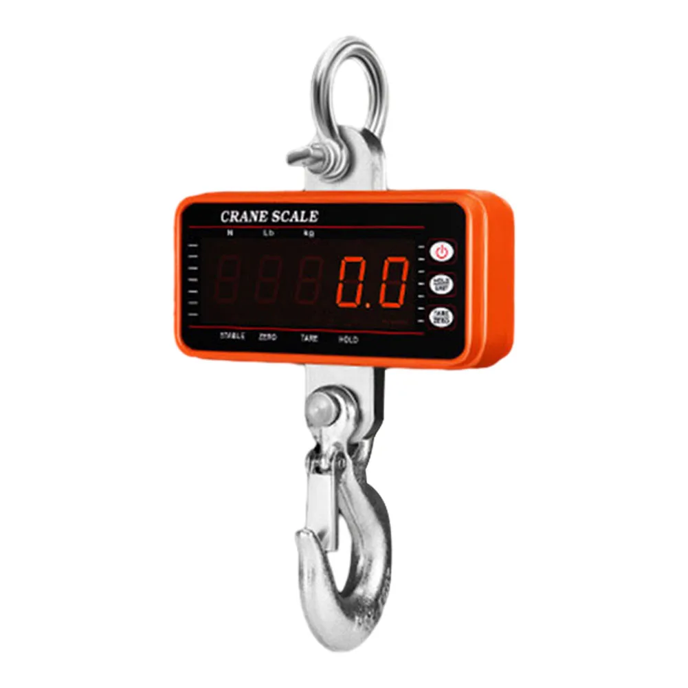 

P2 Digital Hanging Scale Crane Hook Scale 1500kg Crane Scale With Remote Control LED Red Light Display Tabletop Scales