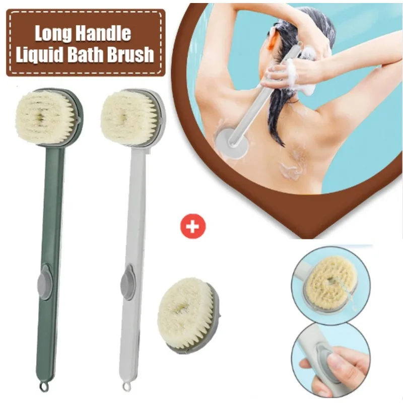 Long Handle Liquid Bath Brush Bathroom Body Brushes Back Body Bath Shower Exfoliating Scrub Massager Personal Skin Cleaning Tool
Long Handle Liquid Bath Brush Bathroom Body Brushes Back Body Bath Shower Exfoliating Scrub Massager Personal Skin Cleaning Tool