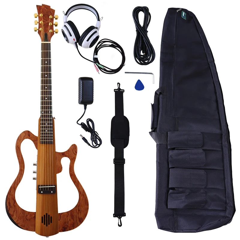 One Side Foldable Acoustic Silent Guitar 6 String 39 Inch Full Canada Matte Maple Wood Body Silence Folk Guitar with Speaker
One Side Foldable Acoustic Silent Guitar 6 String 39 Inch Full Canada Matte Maple Wood Body Silence Folk Guitar with Speaker
