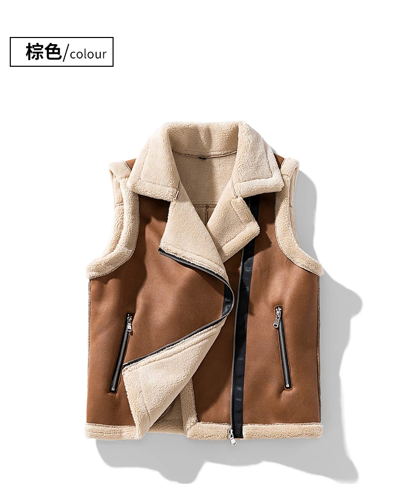 Men Fashion Casual Thicken Gilets Winter New Lamb Wool Coat Warm Vest Male Jacket Can Be Worn On Both Sides Sleeveless Waistcoat 8 Mallzona S5b5169d4d9454ae7b65c3a8162d06e8fM Men Fashion Casual Thicken Gilets Winter New Lamb Wool Coat Warm Vest Male Jacket Can Be Worn On Both Sides Sleeveless Waistcoat Mallzona