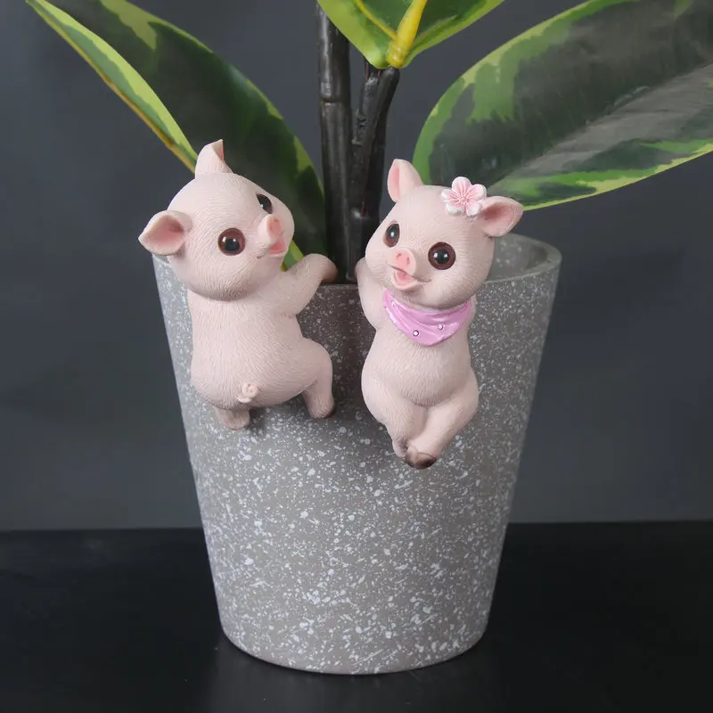 Cute pig pot hanging outdoor garden creative cartoon animal pot hanging courtyard landscaping flower pot pendant resin ornament
Cute pig pot hanging outdoor garden creative cartoon animal pot hanging courtyard landscaping flower pot pendant resin ornament