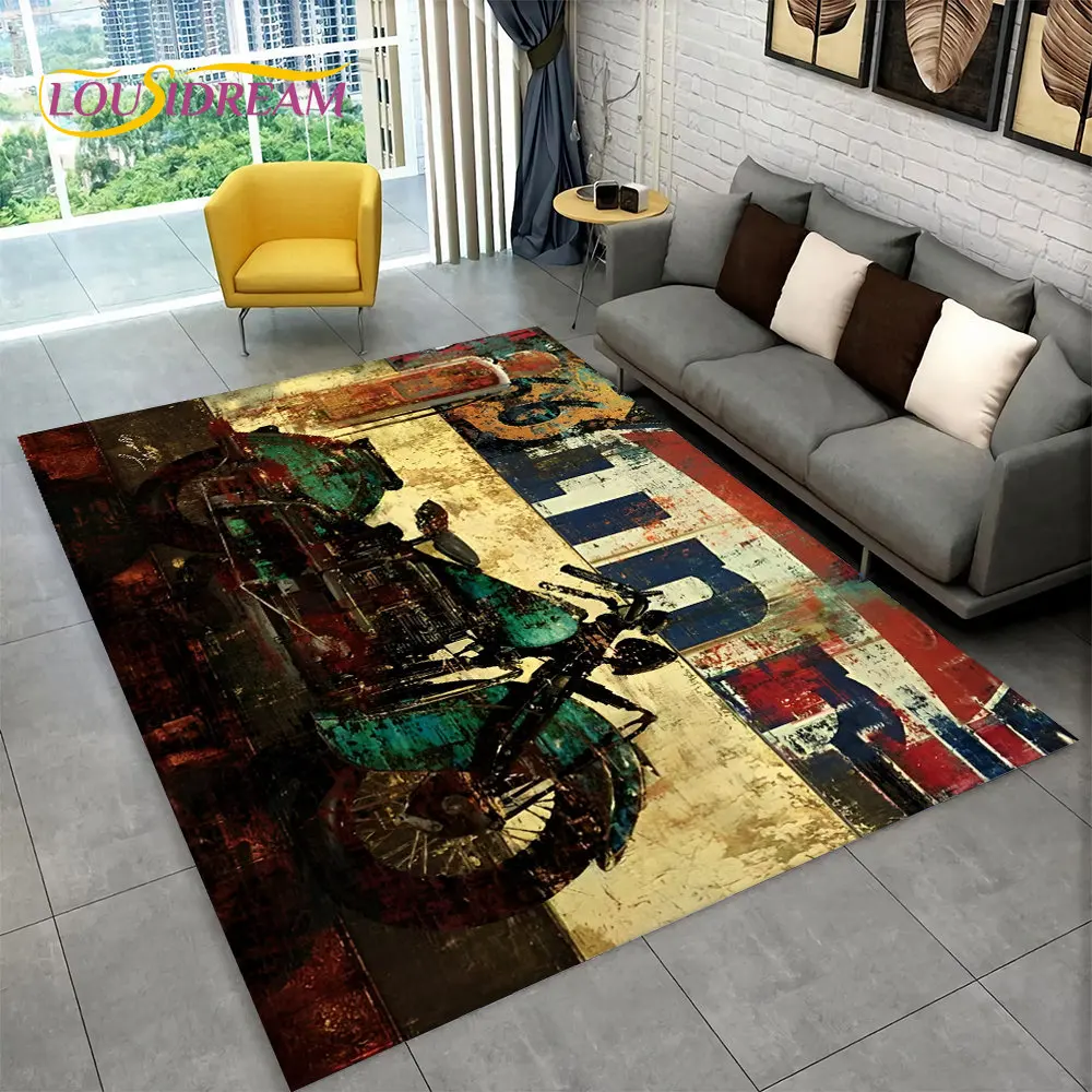 Retro Vintage Motorcycle Skull Area Rug,Carpet Rug for Living Room Bedroom Sofa Doormat Kitchen Decor,Child Non-slip Floor Mat
Retro Vintage Motorcycle Skull Area Rug,Carpet Rug for Living Room Bedroom Sofa Doormat Kitchen Decor,Child Non-slip Floor Mat