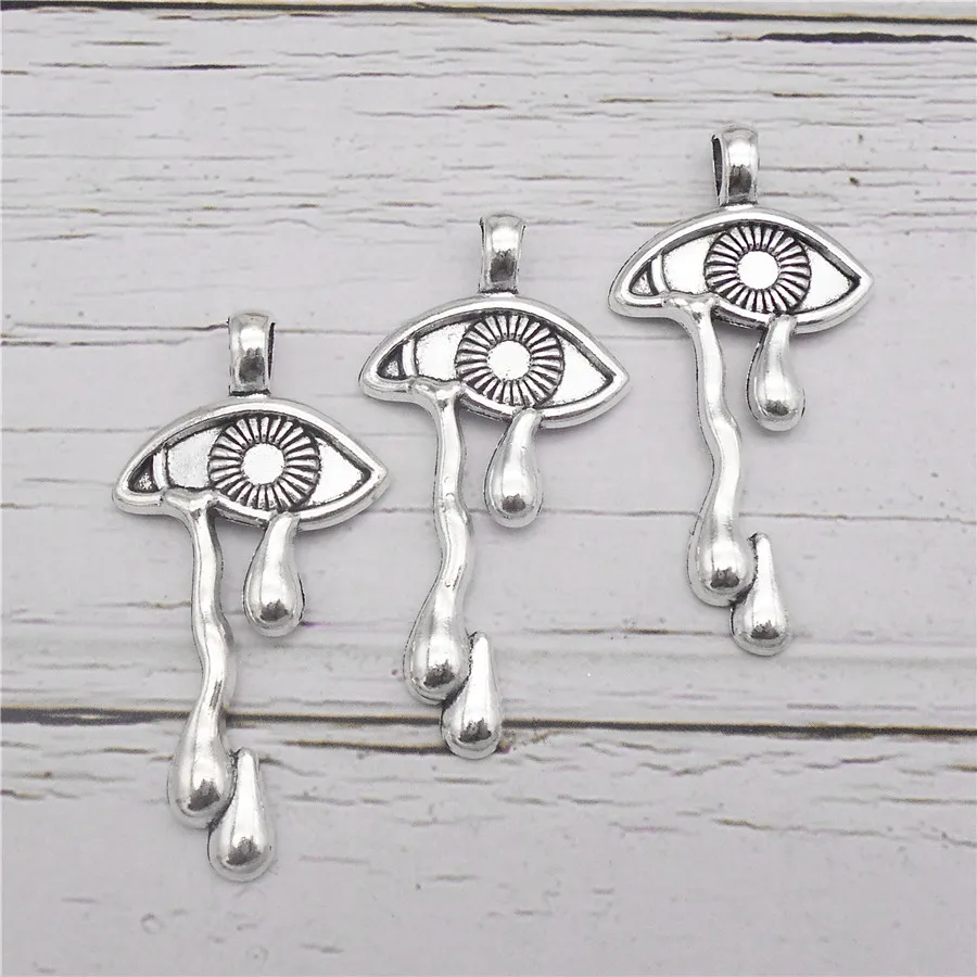Julie Wang 6PCS Antique Silver Color Tearful Eye Charms Alloy Pendant Necklace Bracelet Jewelry Making Accessory
Julie Wang 6PCS Antique Silver Color Tearful Eye Charms Alloy Pendant Necklace Bracelet Jewelry Making Accessory