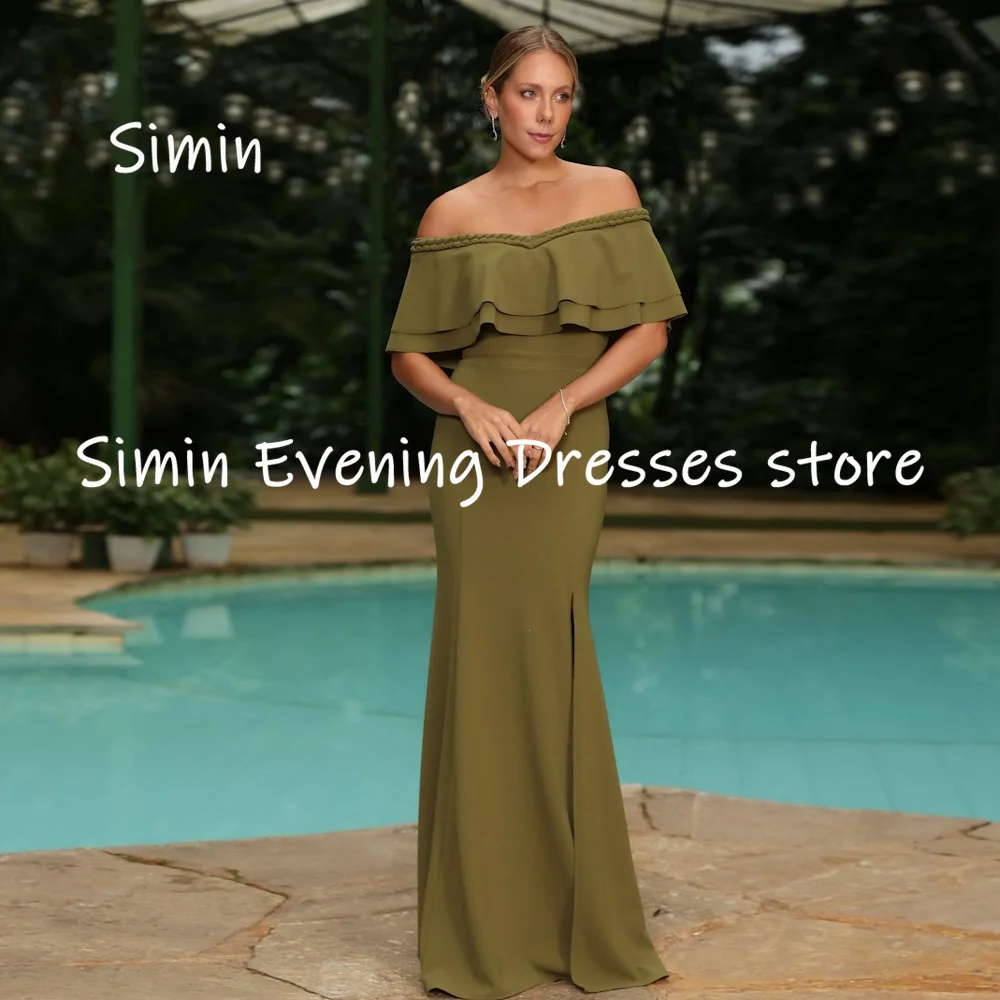 Simin Satin Mermaid Off-the-shoulder Ruffle Popular Formal Prom Gown Floor-length Evening Elegant Party dresses for women 2023
Simin Satin Mermaid Off-the-shoulder Ruffle Popular Formal Prom Gown Floor-length Evening Elegant Party dresses for women 2023