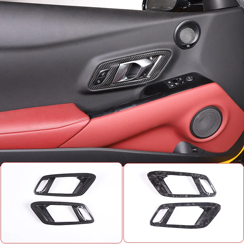 Real Carbon Fiber For Toyota GR Supra A90 2019-2022 Car Interior Door Handle Door Bowl Trim Frame Sticker Car Accessories
Real Carbon Fiber For Toyota GR Supra A90 2019-2022 Car Interior Door Handle Door Bowl Trim Frame Sticker Car Accessories