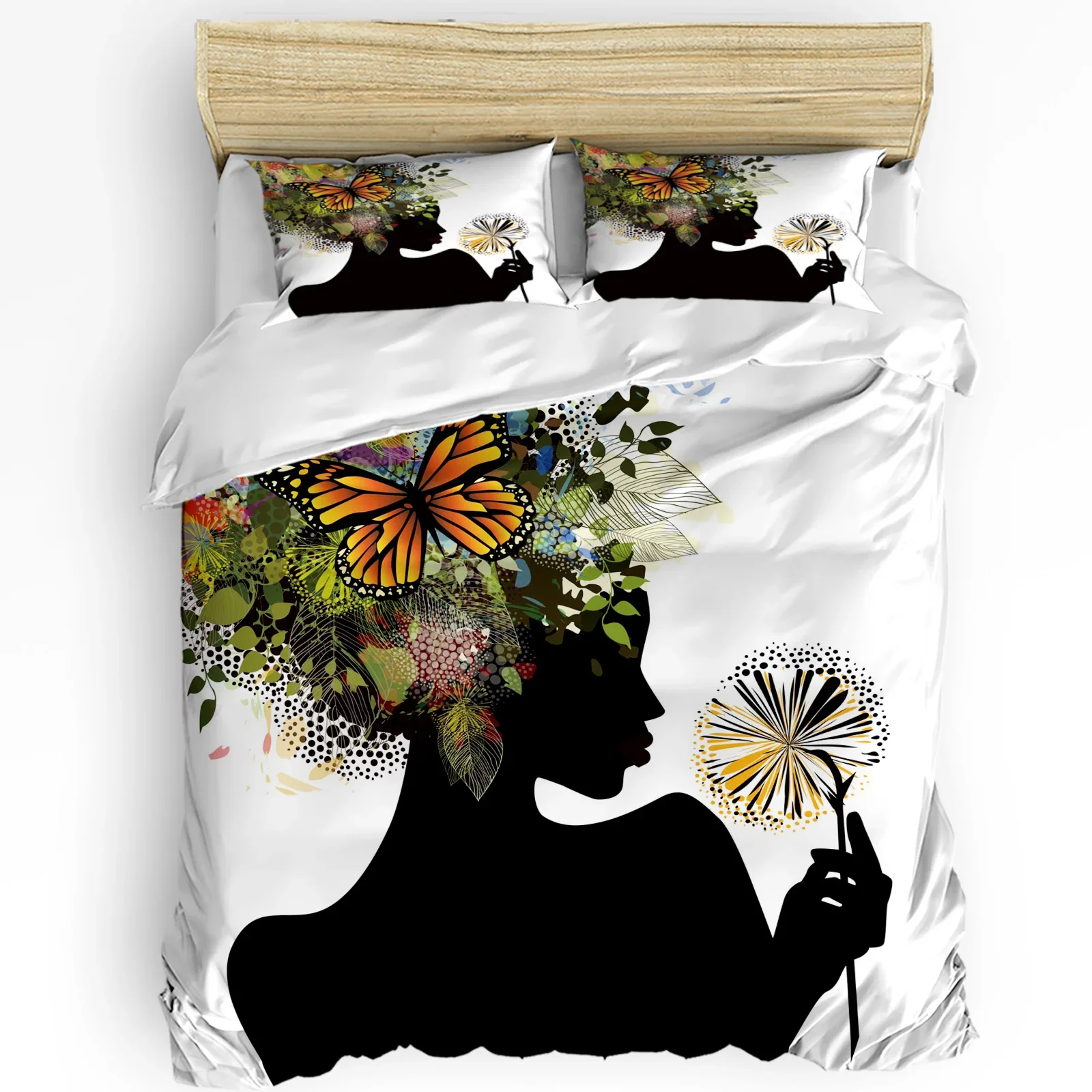 Woman Butterfly Petals Dandelion 3pcs Bedding Set For Bedroom Double Bed Home Textile Duvet Cover Quilt Cover Pillowcase
Woman Butterfly Petals Dandelion 3pcs Bedding Set For Bedroom Double Bed Home Textile Duvet Cover Quilt Cover Pillowcase