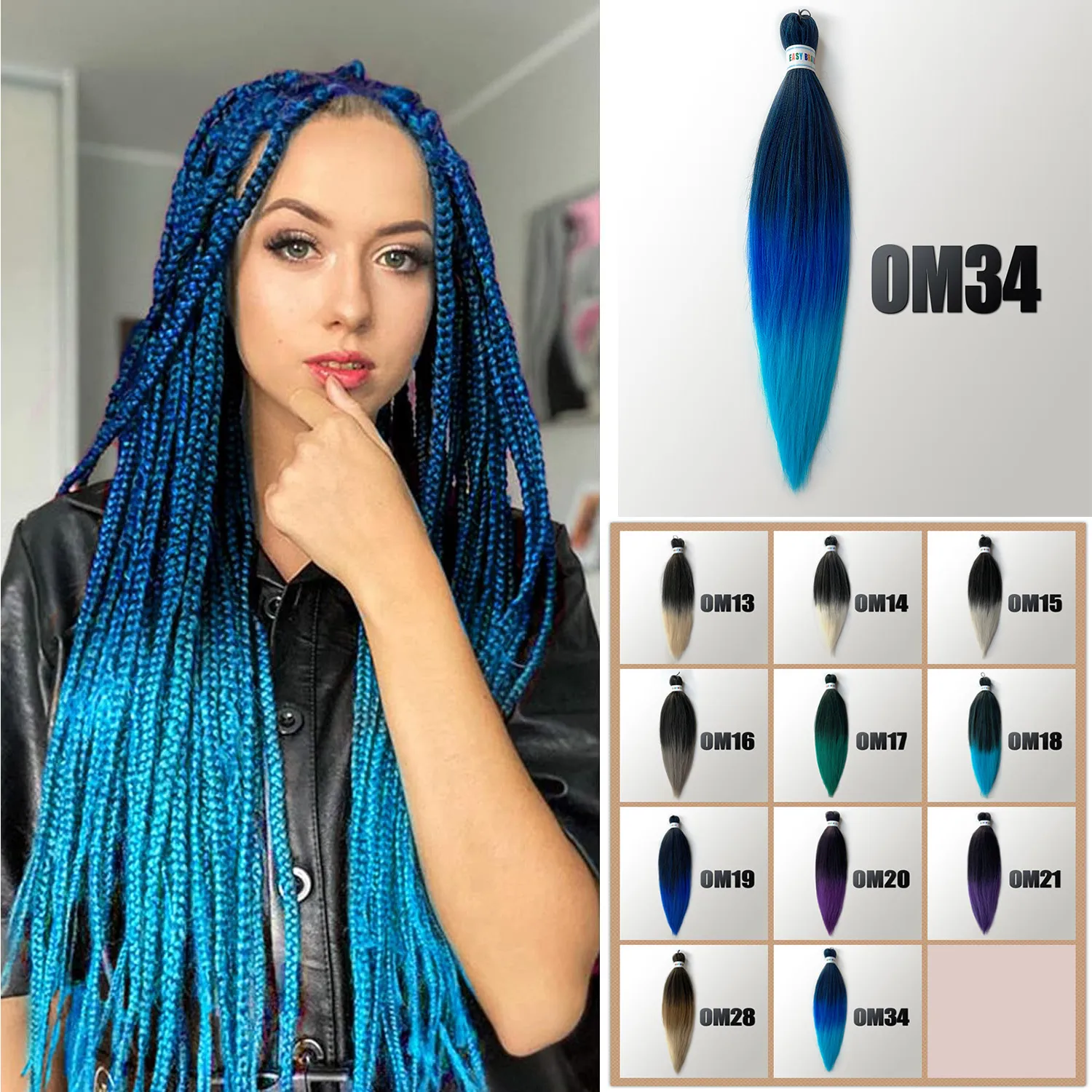 Ombre Braiding Hair Extensions Synthetic Hair For Braid Easy Hot Water Set Pre Stretched Jumbo Braid Hair 26 Inch Blue Purple
Ombre Braiding Hair Extensions Synthetic Hair For Braid Easy Hot Water Set Pre Stretched Jumbo Braid Hair 26 Inch Blue Purple