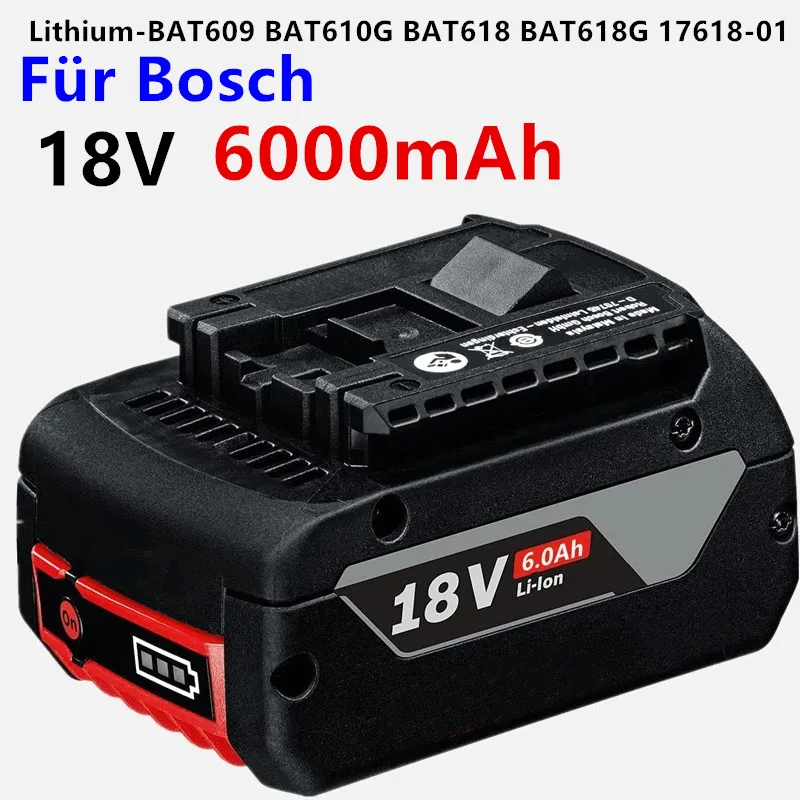 1-3PSC 18V Batterie Für Bosch GBA 18V 6,0 Ah Lithium-BAT609 BAT610G BAT618 BAT618G 17618-01 + ladegerät
1-3PSC 18V Batterie Für Bosch GBA 18V 6,0 Ah Lithium-BAT609 BAT610G BAT618 BAT618G 17618-01 + ladegerät