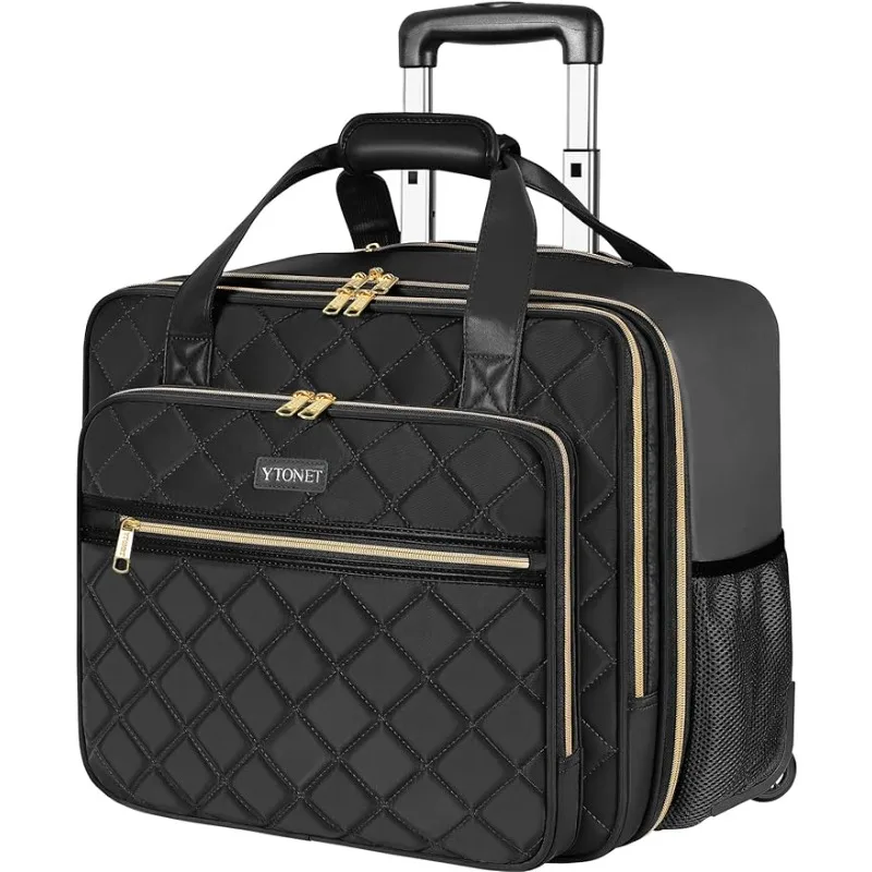 17.3 Inch Laptop Bag with Wheels Rolling Computer Bag Laptop Case for Work Travel College Business Wife Mom Teacher, Black
17.3 Inch Laptop Bag with Wheels Rolling Computer Bag Laptop Case for Work Travel College Business Wife Mom Teacher, Black