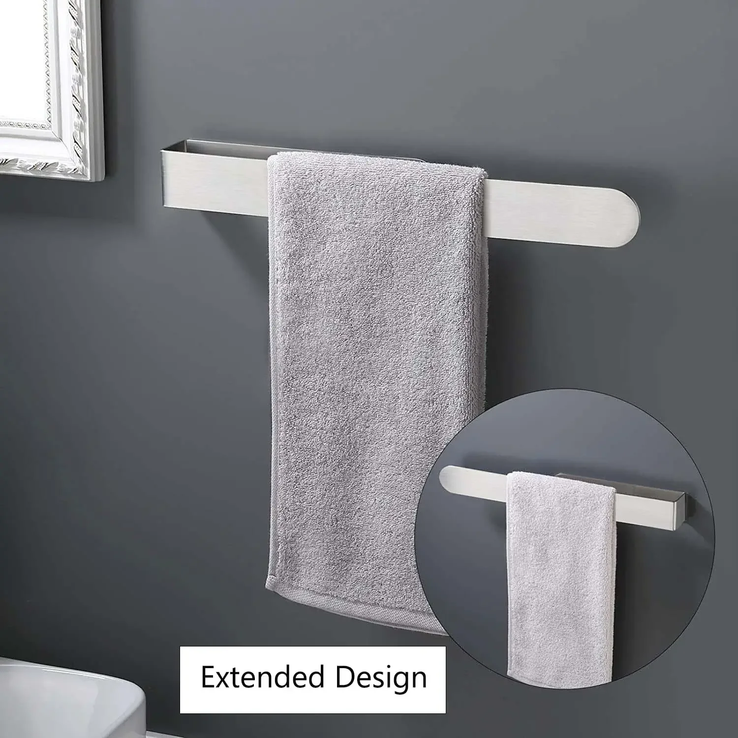 9/14Inch Self Adhesive Bathroom Towel Holder 304 Stainless Steel Towel Racks for Bathrooms Wall Silver No Drilling Towel Holder: 3 - 5 Days Free Delivery Only UK 9/14Inch Self Adhesive Bathroom Towel Holder 304 Stainless Steel Towel Racks for Bathrooms Wall Silver No Drilling Towel Holder: 3 - 5 Days Free Delivery Only UK