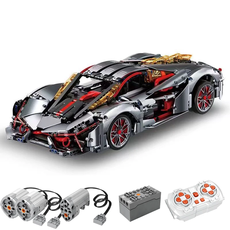 IN STOCK 1:10 MOC Technical Remote Control Sports Car Building Blocks Assembling Creativity City Racing Bricks Kids Toys Gift
IN STOCK 1:10 MOC Technical Remote Control Sports Car Building Blocks Assembling Creativity City Racing Bricks Kids Toys Gift