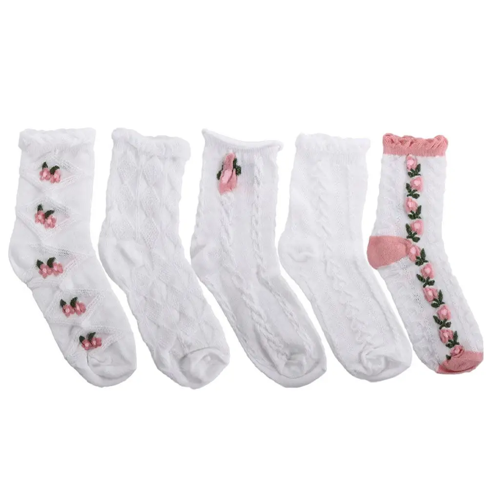 Casual Sweet Harajuku Breathable Female Crew Socks Flower Socks Women Socks Female Hosiery Middle Tube Socks
Casual Sweet Harajuku Breathable Female Crew Socks Flower Socks Women Socks Female Hosiery Middle Tube Socks