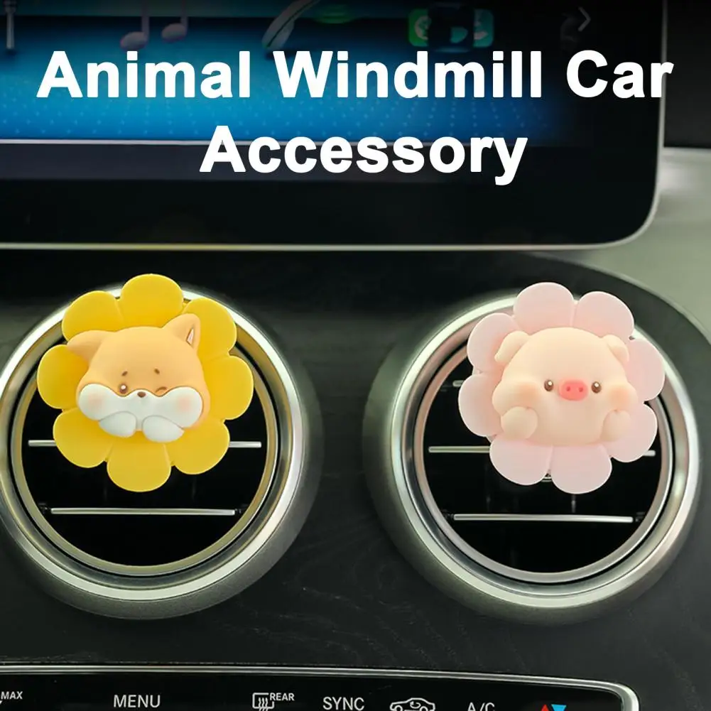 

Natural Fragrance Freshener Air Outlet Fragrance Diffuser Adorable Car Air Fresheners Cartoon Dog Pig Shape Aromatherapy for Car