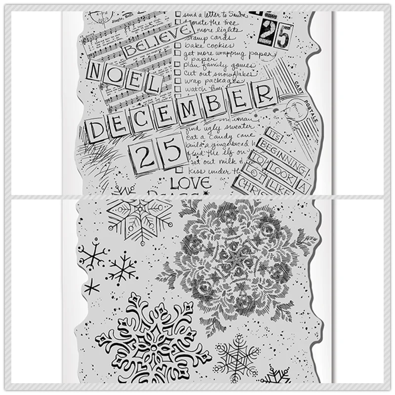 15*15cm Clear Stamps New 2022 Card Scrapbooking Snowflake Rubbing Newspaper Text Letter Article Stamps Account Craft Set No Dies
15*15cm Clear Stamps New 2022 Card Scrapbooking Snowflake Rubbing Newspaper Text Letter Article Stamps Account Craft Set No Dies