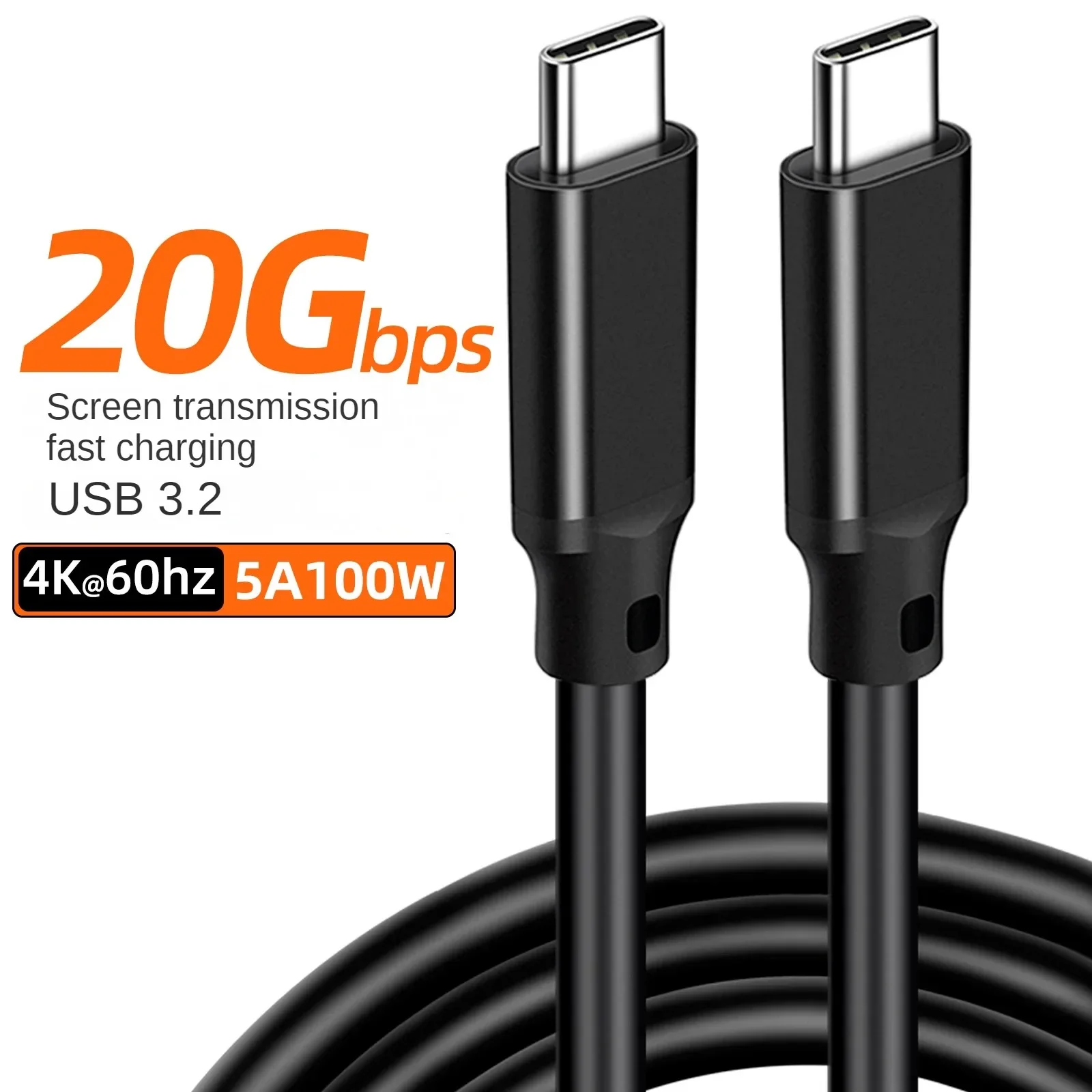 PD 100W 5A Fast Charging Data Cord USB 3.2 Gen2*2 20Gbps 4K@60Hz USB C to Type C Cable For iPhone 15 Macbook Pro Samsung Xiaomi
PD 100W 5A Fast Charging Data Cord USB 3.2 Gen2*2 20Gbps 4K@60Hz USB C to Type C Cable For iPhone 15 Macbook Pro Samsung Xiaomi