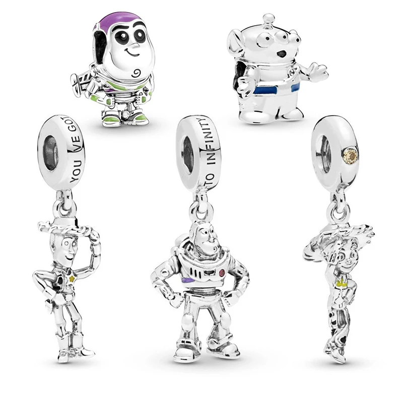 Disney Toy Story Beads Buzz Lightyear Jessie Woody Pendant For Jewelry Making Fits Pandora Charms Bracelet Women Accessories DIY
Disney Toy Story Beads Buzz Lightyear Jessie Woody Pendant For Jewelry Making Fits Pandora Charms Bracelet Women Accessories DIY