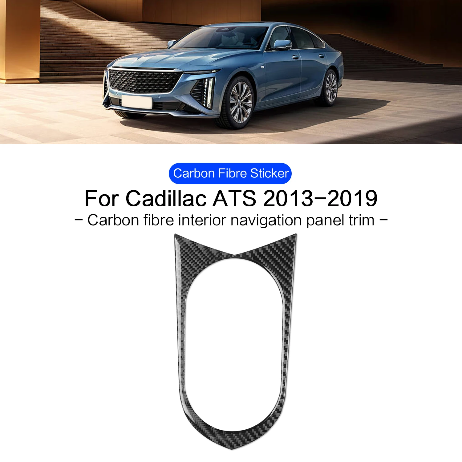 For Cadillac ATS 2013-2019 Sedan Accessories Car Carbon Fiber Interior Cup Holder Panel Trim Sticker Decoration
For Cadillac ATS 2013-2019 Sedan Accessories Car Carbon Fiber Interior Cup Holder Panel Trim Sticker Decoration