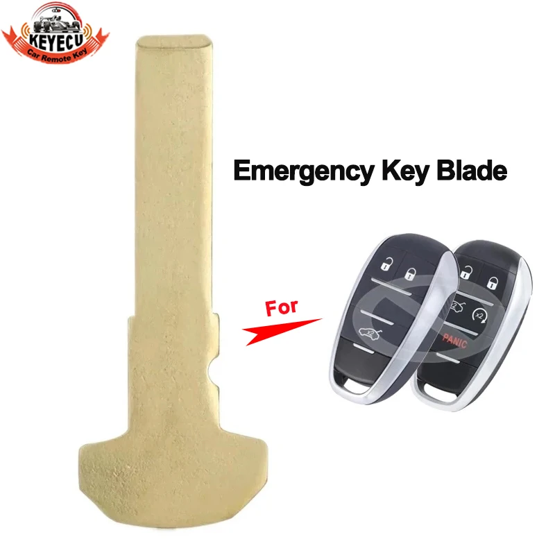 

KEYECU Uncut Insert Emergency Key Blade For Alfa Romeo Giulia Stelvio 2015 2016 2017 2018 2019 2020 2021 Auto Smart Remote Key