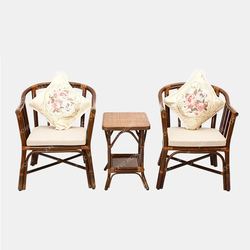 Hotel Chinese Real Rattan Chair Three-Piece Hand-Woven Single Armchair Tea House Leisure Rattan Chair
Hotel Chinese Real Rattan Chair Three-Piece Hand-Woven Single Armchair Tea House Leisure Rattan Chair