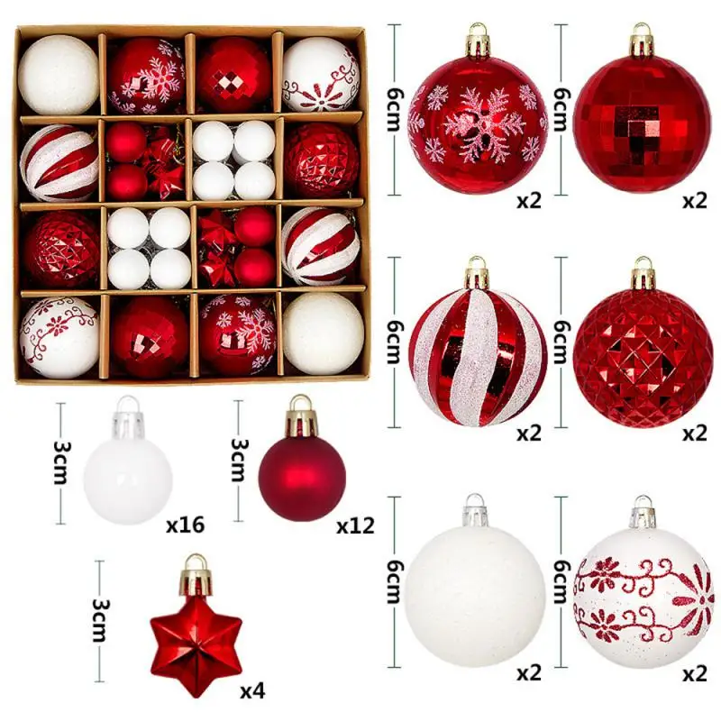 Christmas Ball Decoration Christmas Tree Ball Ornament Pendant Hanging Decor Merry Christmas Decoration Home New Year 2024
Christmas Ball Decoration Christmas Tree Ball Ornament Pendant Hanging Decor Merry Christmas Decoration Home New Year 2024