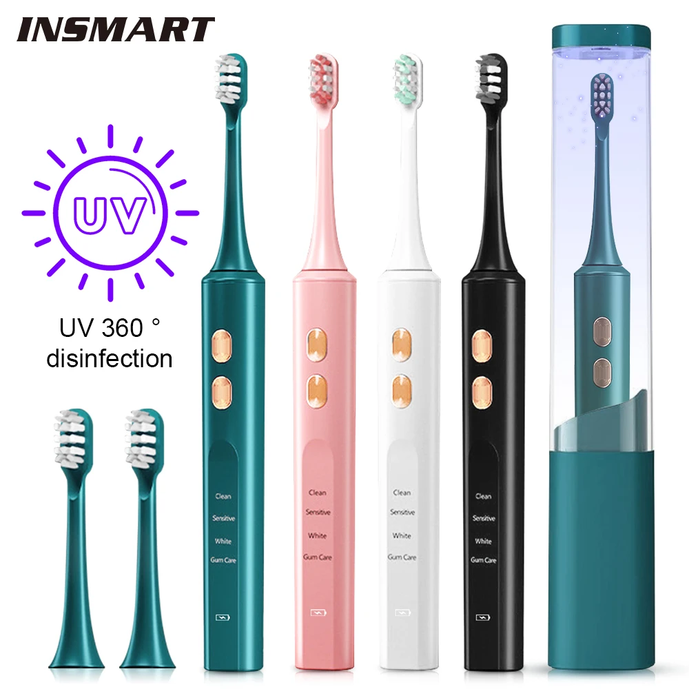 

INSMART Inductive Rechargeable Waterproof Sonic Electric Toothbrush Magnetic Levitation Soft Bristle With Sterilization Box