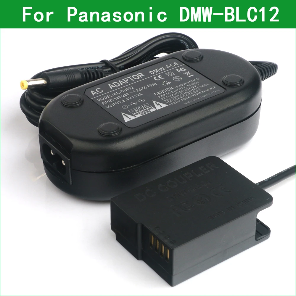 DMW-AC8 DCC8 DMW-BLC12 Dummy Battery AC Power Supply Adapter DC Coupler kit for Panasonic DMC-FZ200 FZ300 FZ330 FZ2000 FZ2500
DMW-AC8 DCC8 DMW-BLC12 Dummy Battery AC Power Supply Adapter DC Coupler kit for Panasonic DMC-FZ200 FZ300 FZ330 FZ2000 FZ2500