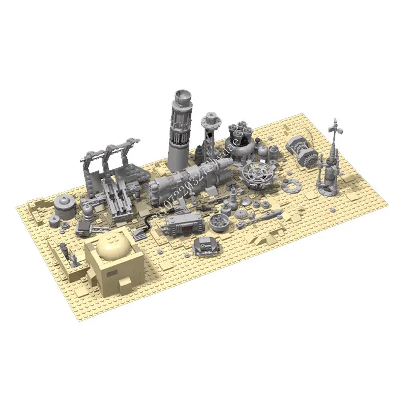 933PCS MOC Space Battle Series Tatooine Eisley Junkyard Model Building Blocks Technology Bricks DIY Creative Assembly Toys Gifts
933PCS MOC Space Battle Series Tatooine Eisley Junkyard Model Building Blocks Technology Bricks DIY Creative Assembly Toys Gifts