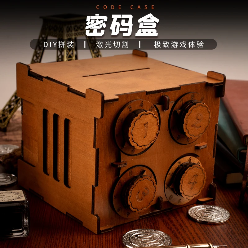 

Wooden Dragon House puzzler mechanism box ugears brand new decryption box Level 10 difficulty brain burning puzzle toy