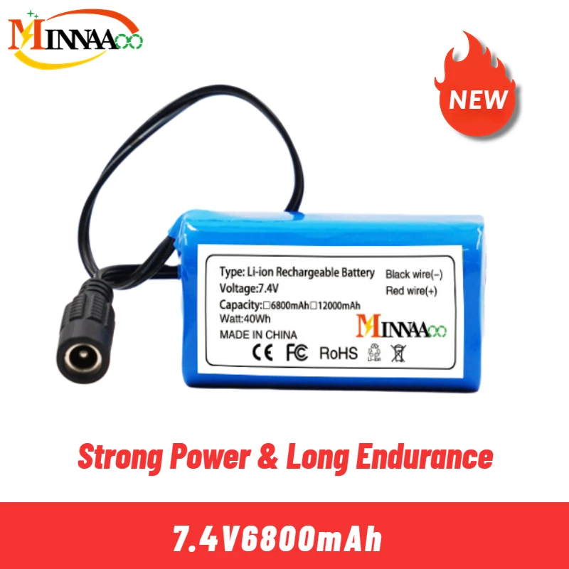 7.4V 12800mAh 6800mAh Battery For T188 T888 2011-5 V007 C18 H18 So on Remote Control RC Fishing Bait Boat Parts
7.4V 12800mAh 6800mAh Battery For T188 T888 2011-5 V007 C18 H18 So on Remote Control RC Fishing Bait Boat Parts
