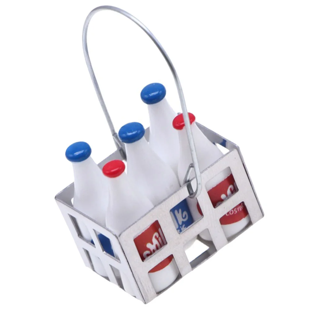 Miniature Milk Bottle Basket Set Tiny Milk Bottle Model Dollhouse Milk Bottles Set Basket Dollhouse Furniture Accessories Doll
Miniature Milk Bottle Basket Set Tiny Milk Bottle Model Dollhouse Milk Bottles Set Basket Dollhouse Furniture Accessories Doll