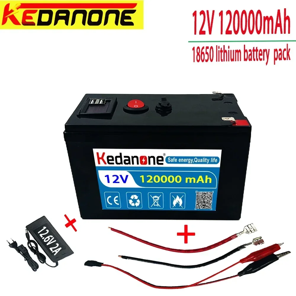 New 12V120Ah 18650 lithium battery pack 3S7P built-in high current BMS for sprayers,carts electric vehicle batterie+charger
New 12V120Ah 18650 lithium battery pack 3S7P built-in high current BMS for sprayers,carts electric vehicle batterie+charger