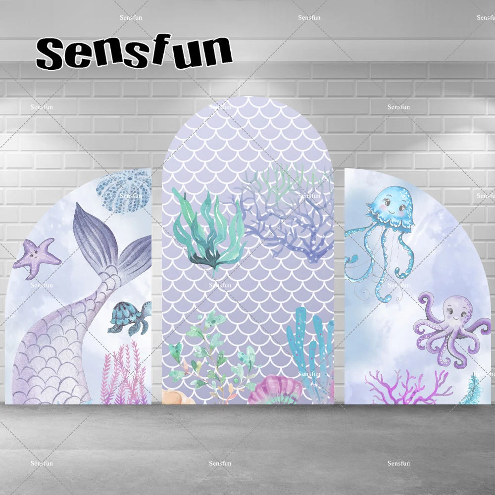 Under The Sea Mermaid Arch Backdrop Girls Birthday Party Chiara Wall Party Decor Purple Fish Scales Arched Background Custom
Under The Sea Mermaid Arch Backdrop Girls Birthday Party Chiara Wall Party Decor Purple Fish Scales Arched Background Custom